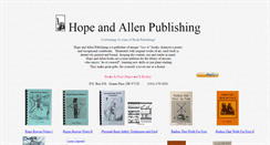 Desktop Screenshot of hopeandallen.com